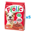FROLIC Mini Naturally Irresistible 5x800 g hrană semi-umedă pentru câini de talie mică cu vită proaspătă