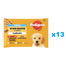 PEDIGREE Junior Set plicuri hrana catei, cu vita si ficat si orez, cu pui si orez, in aspic 52x100g