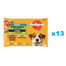 PEDIGREE Set hrana umeda caini, cu vita, ficat, pasare si legume 52x100g