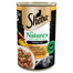 SHEBA pate pentru pisica 400 g Nature's Collection curcan, inimi de pasare si ulei de peste cu garnitura de morcovi