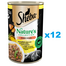 SHEBA conserve 12x400 g Nature's Collection cu pui si ulei de peste cu garnitura de yam si fasole verde in sos