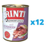 RINTI Kennerfleisch Ham hrana caini adulti 12 x 400 g, cu sunca