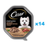 CESAR Set mancare caine, curcan, vita si ierburi aromatice in sos 14x150 g