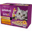 WHISKAS Adult plicuri in sos 12x85g Creamy Variations pentru pisici adulte cu: pui si legume, miel si curcan