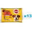 PEDIGREE Adult Plicuri hrana caine, pui, miel si ficat 52x100g