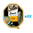 SHEBA Sauce Collection 22x85 g hrana umeda completa pentru pisici adulte, curcan si legume in sos