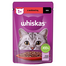 WHISKAS Adult plic 85g hrana umeda pentru pisici adulte in sos cu vita