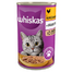 WHISKAS Adult conserva 400 g - hrana umeda completa pentru pisici adulte, bucati de pui in jeleu