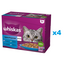 Plicuri WHISKAS Adult 48x85g in aspic peste alb, cod, somon, ton