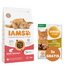 IAMS for Vitality Mancare pisica adulta, cu somon 3 kg + 3 x plicuri pisica, cu pui si curcan 85 g
