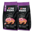 PAN MIĘSKO Sac hrana pisici, cu vitel si creveti S 2x1,6 kg