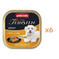 ANIMONDA Vom Feinsten Gourmet Centre Adult cu pui și ficat 6x150 g pate pentru câini