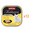 ANIMONDA Vom Feinsten Mild Menü hrană umedă tip pate pentru pisici cu curcan și brânză 12x100 g