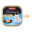 ANIMONDA Vom Feinsten Mild Menü hrană umedă tip pate pentru pisici cu curcan și păstrăv 24 x 100 g