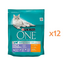 PURINA ONE Coat & Hairball 12x800 g hrană pisici adulte pentru blană și ghemotoace de păr, cu pui și cereale integrale