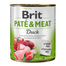 BRIT Pate&Meat Duck 800 g hrană câini, pateu cu rață