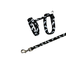 TRIXIE Ham cu lesă pentru pisici nailon 27-46 cm/10 mm