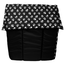 PETSBED Pat pentru caini, negru cu model alb 60 x 57 cm