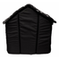 PETSBED Pat pentru caini, negru cu model alb 60 x 57 cm