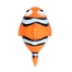 PET NOVA DOG LIFE STYLE Jucarie din cauciuc pentru caini, pestele Nemo 13,5cm