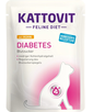 KATTOVIT Feline Diet Diabetes hrana umeda dietetica pentru pisici cu diabet, pui 85 g