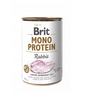 BRIT Mono Protein Rabbit 400 g Conserve hrana caini, cu iepure
