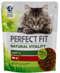 PERFECT FIT Natural Vitality 1+  hrana uscata pentru pisici adulte cu carne de vita si pui 650 g
