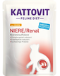 KATTOVIT Feline Diet Niere/Renal hrana umeda dietetica pentru pisici cu afectiuni ale rinichilor, cu pui 85 g