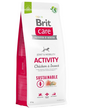 BRIT Care Dog Sustainable Activity Chicken & Insect Hrana uscata caini, cu pui si insecte 12 kg