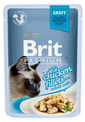 BRIT Premium Cat Fillets in Gravy hrana umeda pentru pisici, cu pui 85 g