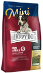 HAPPY DOG Mini Africa Hrana uscata pentru caini adulti de talie mica cu intolerante alimentare, cu strut 4 kg