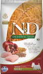 FARMINA N&D Ancestral Grain Dog Senior Mini Hrana uscata pentru caini senior de talie mica, cu pui si ovaz 2.5 kg