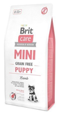 BRIT Care Mini Grain Free Mini Puppy Lamb hrana uscata caini juniori talie mica, cu miel 7 kg