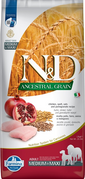 FARMINA N&D Ancestral Grain Adult Medium/Maxi Sac hrana uscata caini talie medie sau mare, cu pui si rodie 12 kg