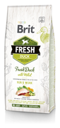 BRIT Fresh Active Run&Work Hrana uscata pentru caini foarte activi, cu rata si mei 12 kg