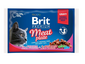 BRIT Pachet Cat Adult meat plate 4x100 g