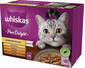 WHISKAS Pure Delight 12x85g Delicii din carne pasare cu pui, curcan, pasare, rata in jeleu