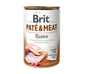 BRIT Pate&Meat rabbit 400 g Hrana caini adulti, cu iepure