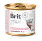 BRIT Veterinary Diet Hypoallergenic Salmon&Pea pentru pisici cu alergii alimentare, hrana umeda 200 g