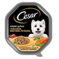 CESAR tacka 150 g hrana umeda pentru caini adulti in sos de pui, legume si patrunjel
