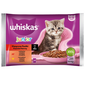 WHISKAS Junior vita si pui in sos, hrana pisoi 4x85g