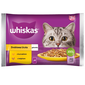 WHISKAS Senior pliculete 4x85g hrana pisici senior in jeleu cu: pui, curcan