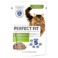 PERFECT FIT Senior 7+ pliculet 85 g curcan si morcov in sos pentru pisici senior