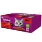 WHISKAS Adult 80x85 g Classic Meals - hrana umeda pentru pisici adulte, in sos (bucati de: vita, pui, miel, pasare)