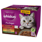 WHISKAS Adult Pure Delight 24x85 g Juicy Jellied Bites cu carne de vita, pui, miel, pasare pentru pisici adulte
