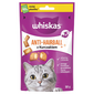 WHISKAS Anti-Hairball 50 g gustari anti-ghemotoc cu pui pentru pisici adulte