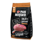 PAN MIĘSKO Hrana caini adulti talie medie, cu rata si vitel 10kg