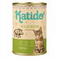 KATIDO Adult Cat Wild Boar 400 g hrană pisică, cu mistreț și ulei somon