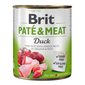 BRIT Pate&Meat Duck 800 g hrană câini, pateu cu rață