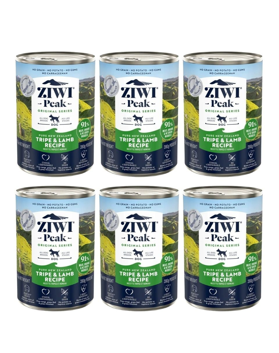 ZIWI〜peak〜 ZIWIPEAK Dog Tripe&Lamb conserva hrana caini 6x390 g cu miel